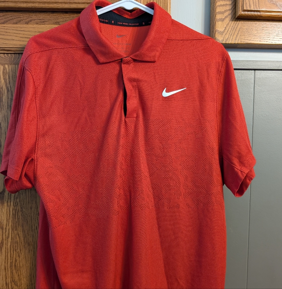 Nike Tiger Woods Dri Fit Adv Golf Polo Size M